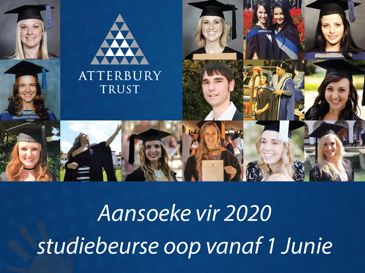 Dis weer beurs-aansoektyd by Atterbury Trust